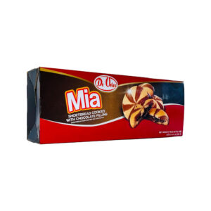 De Vries Mia Shortbread Cookies with Chocolate Filling 125 g (Pack of 12)